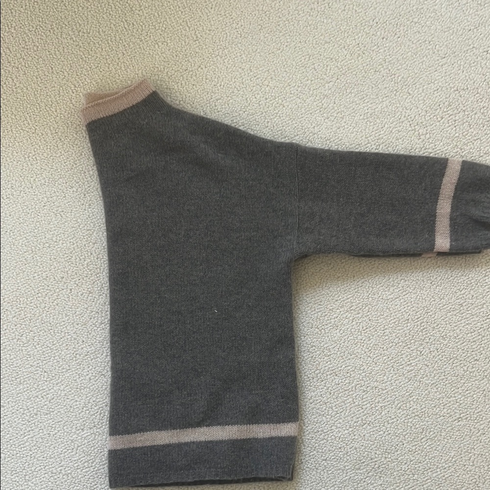 360 Cashmere Brown Crew Neck Sweater